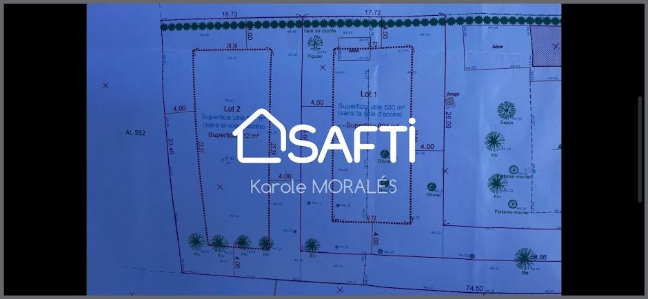 Vente terrain  1500 m² à Ortaffa (66560), 399 000 €