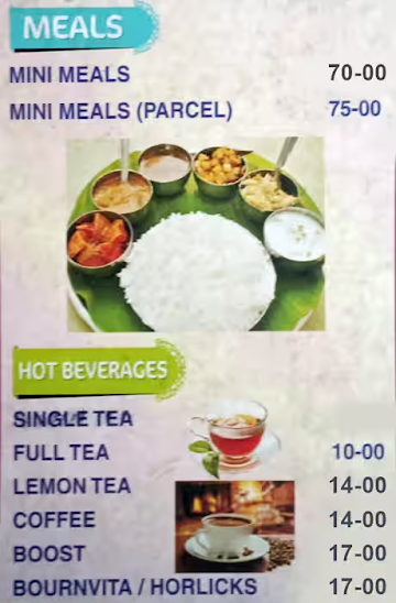 Sri Raghavendra Veg menu 