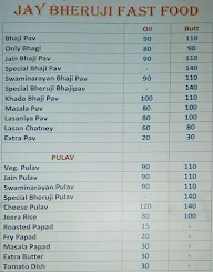 Jay Bheruji Fast Food menu 2