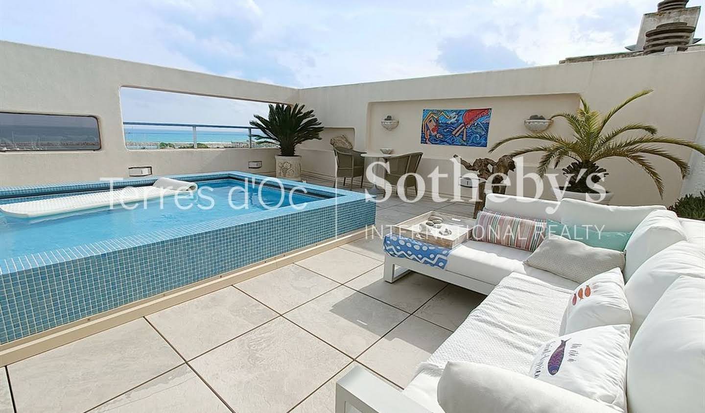 Appartement avec terrasse en bord de mer Saint-Cyprien