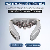 Máy Massage Cổ Không Dây 10 Đầu Rung Nhiệt Cao Cấp Mk350