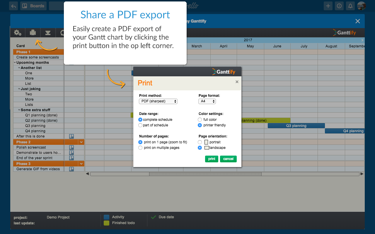 Gantt chart for Trello Preview image 6