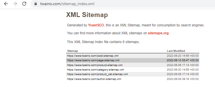 XML Sitemap