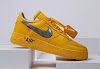 off-white x nike air force 1 low university gold