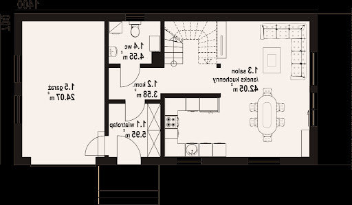 Osieczno ag dws - Rzut parteru