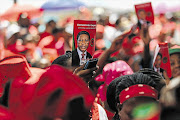 LAST-MINUTE CAMPAIGNING: Members of the All Basotho Convention, headed by Tom Thabane, the current prime minister of Lesotho, attend the last rally of the election campaign to drum up support before tomorrow's polls