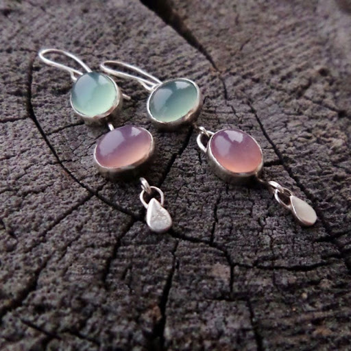 Title 3, New Simple Asymmetric Pink And Green Oval Opal ...
