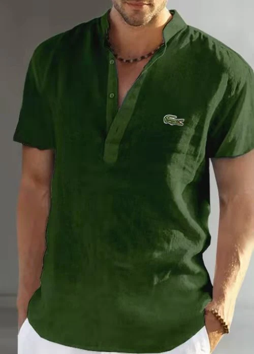Title 6, T-shirt homme casual manches courtes en ramie b...