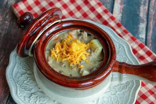 Cheeseburger and Fries Chowder