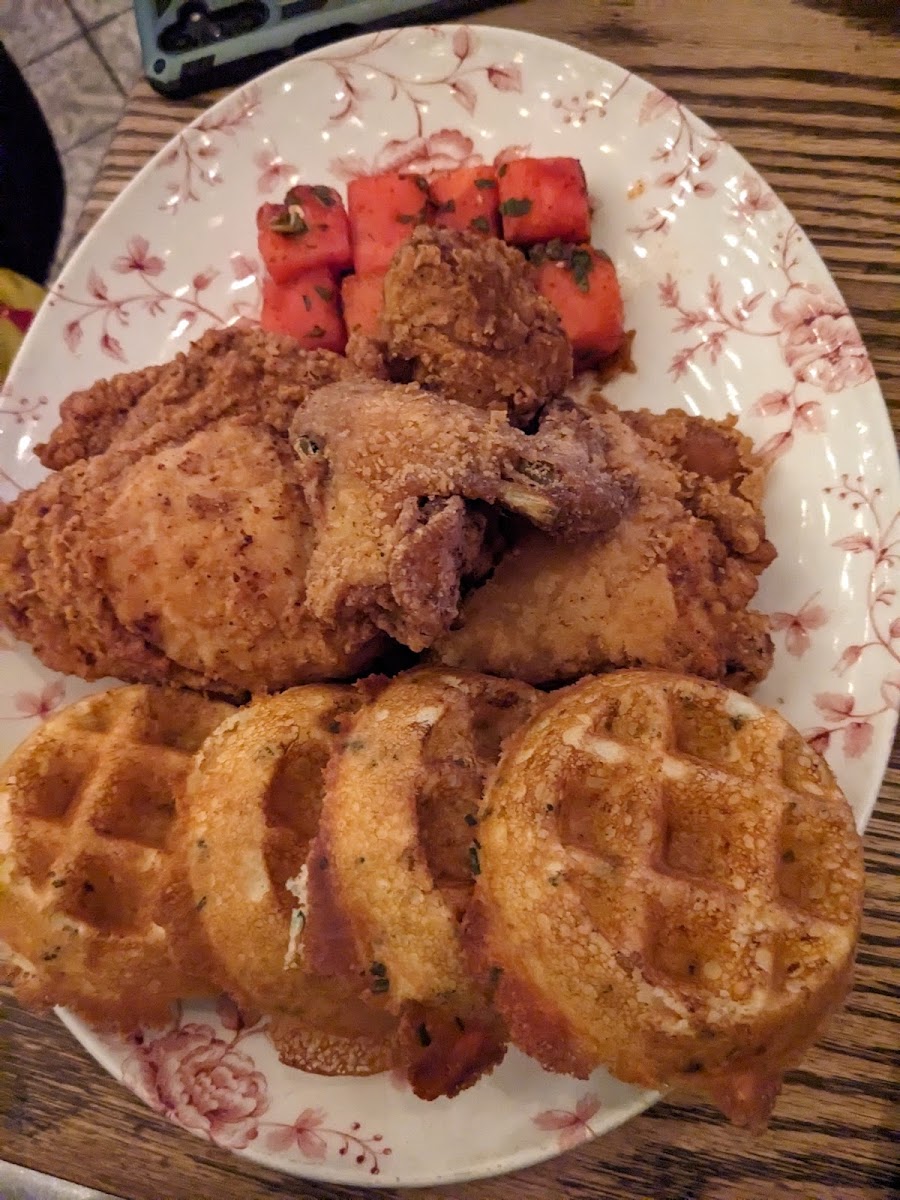 Gf chicken and waffles