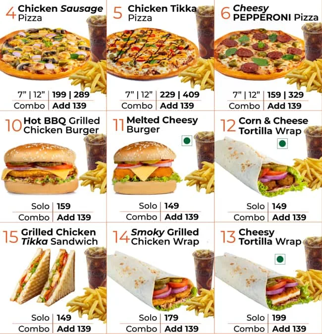 Fat Tiger Food Menu 1