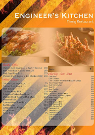 Engineers Kitchen menu 1