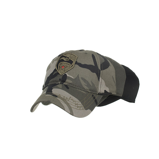 Title 4, Pentagram embroidered camouflage baseball cap. ...