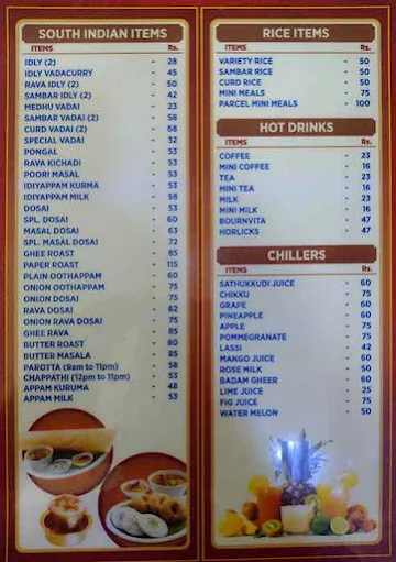 Shri Balaajee Bhavan menu 