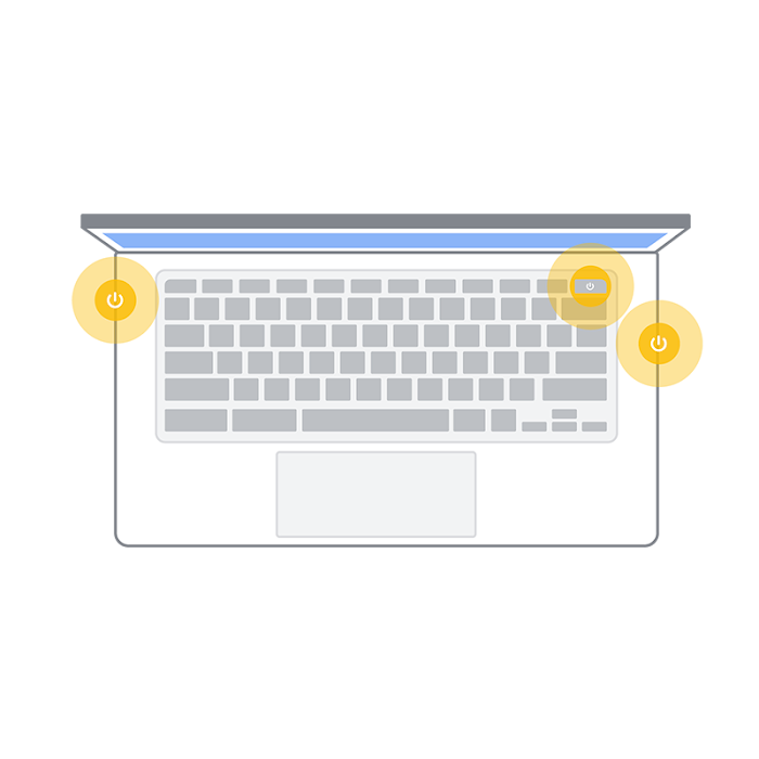 Turn on your Chromebook