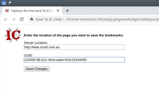 Save To IC Links chrome extension