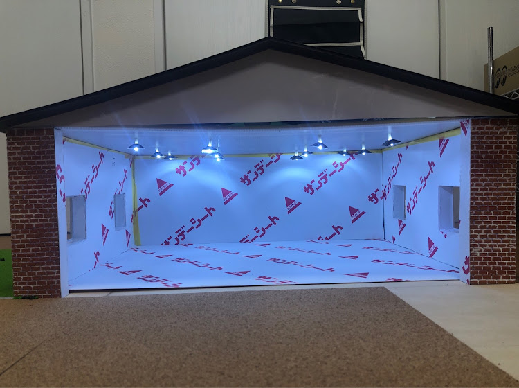 銀の部屋さんが投稿したジオラマ・趣味・プラモデル・レンガガレージ🧱・プロトタイプほぼ完成に関するカスタム事例の投稿画像7枚目