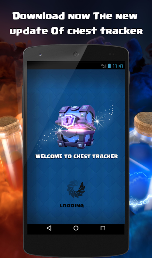 Android application chest tracker simulator for cr screenshort
