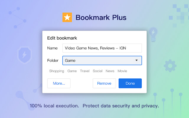 Bookmark Plus chrome extension