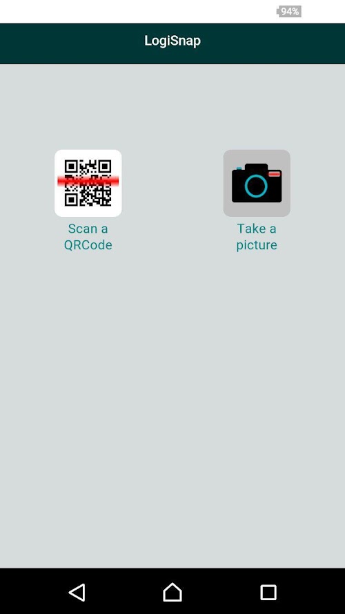 Android application LogiSnap screenshort