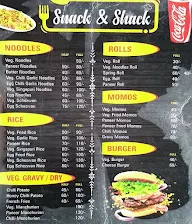 Snack Shack menu 1