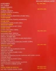 Pizza Town 58 menu 2