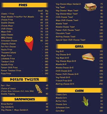 What The Fries menu 