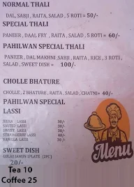 Pehalwan Paratha Point menu 2