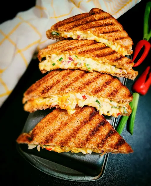 Aloo Paneer Grilled Toast [4 Slices]