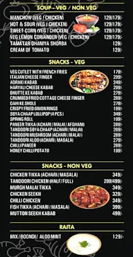 Saffron Xpress menu 1