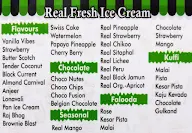 Real Fresh Ice Cream menu 1