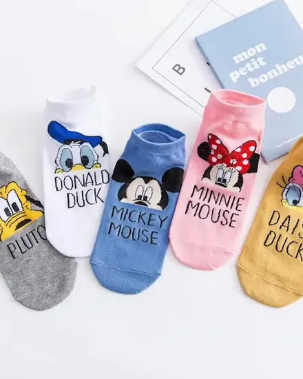 Summer Fashion Disney Women's Socks Mickey Mouse Donald D... - 0