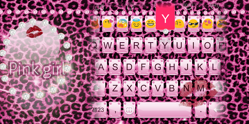 Emoji Keyboard-Pink Girl