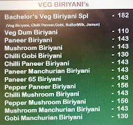 Bachelor's Special Biriyani menu 4