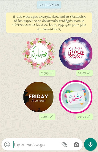 ملصقات جمعة مباركة واتساب Stickers WAStickerApps‎‎