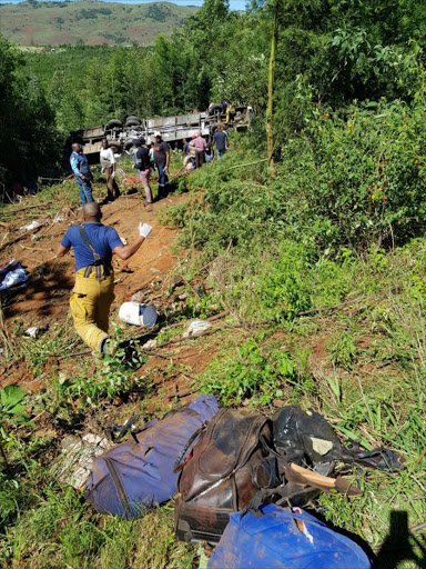 Thirteen people have died in a bus accident near Ngcobo Picture: SUPPLIED