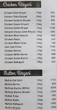 Warsi Biryani Center menu 1