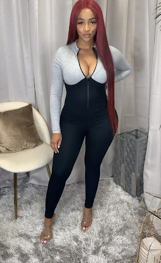 Title 6, Womens Turtleneck Threaded Zip Sports Jumpsuit...