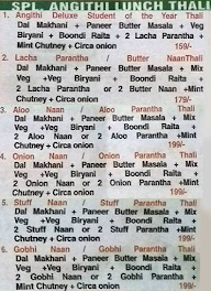 Panjabi Angithi menu 8