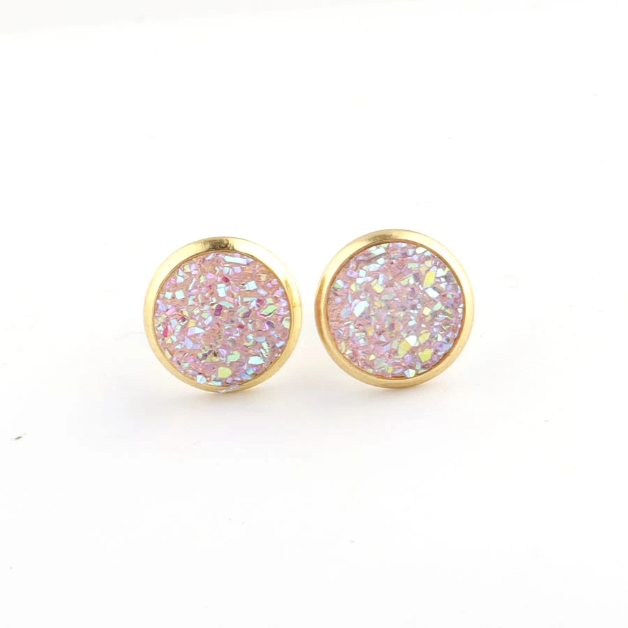 Pendientes de botón dorados con estrellas, acero inoxidable y baño de oro, un toque de brillo para tu día a día, elegantes y duraderos