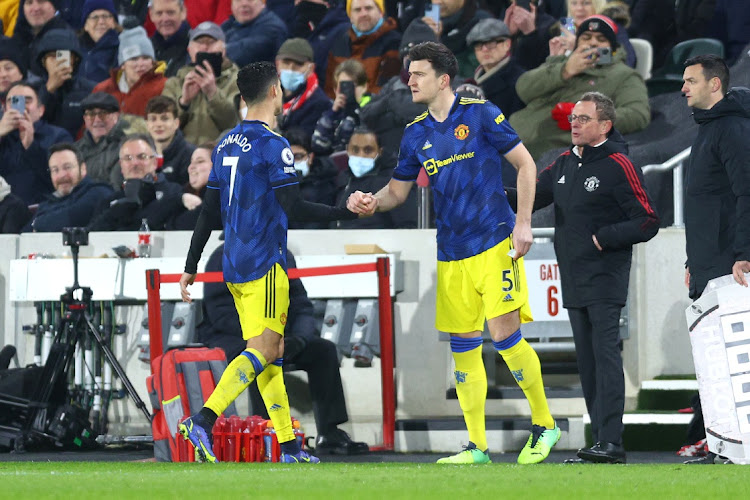 Cristiano Ronaldo was not impressed when he was substituted in the second half and replaced with defender Harry Maguire with Manchester United leading 2-0 at the Brentford Community Stadiu on January 19, 2022.