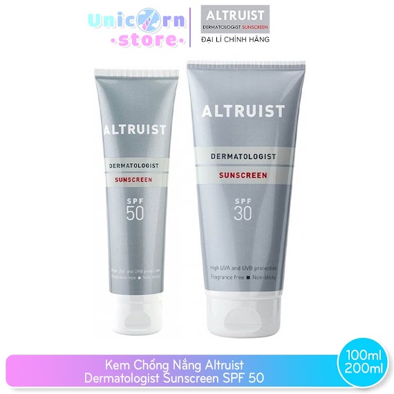 Kem Chống Nắng Altruist Dermatologist Sunscreen Spf30 - Spf50