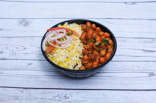 Chole Masala Rice Bowl