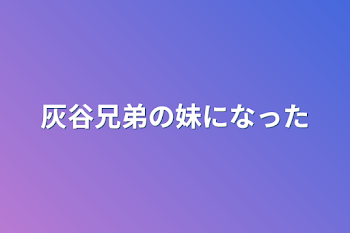 灰谷兄弟の妹になった