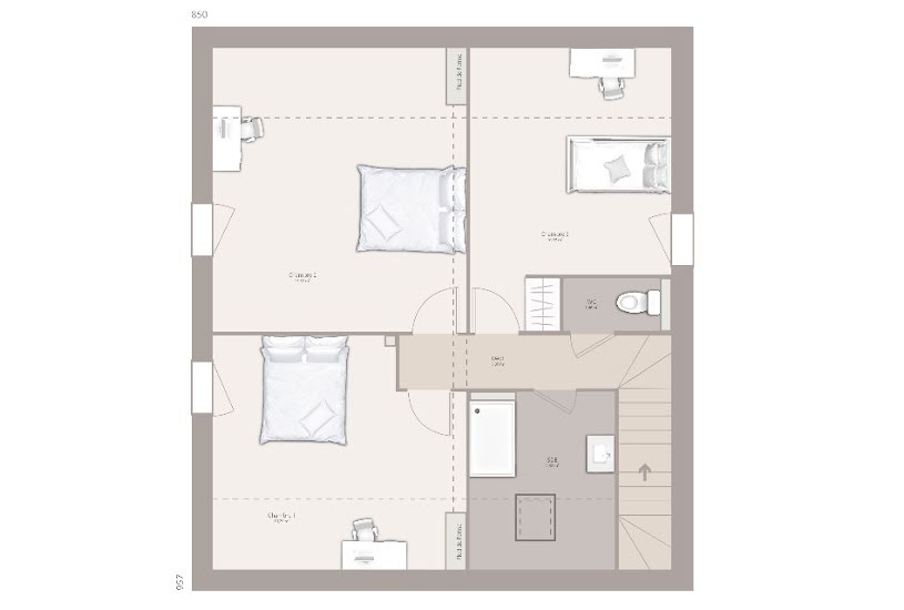  Vente Terrain + Maison - Terrain : 696m² - Maison : 110m² à Bellegarde-sur-Valserine (01200) 