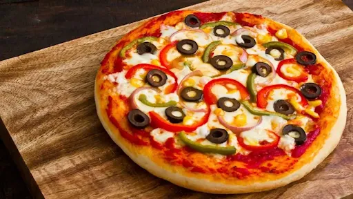 Corn Capsicum Black Olive Jalepino Pizza