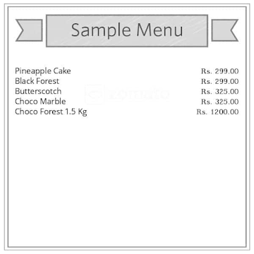 Monginis menu 