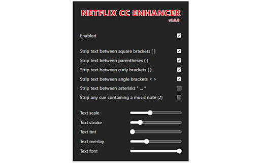 Netflix CC Enhancer