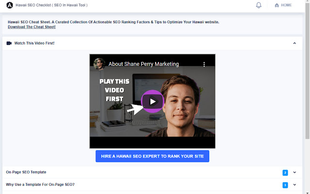 Hawaii SEO Checklist ( SEO In Hawaii Tool )