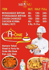 A One Chicken Biryani menu 1